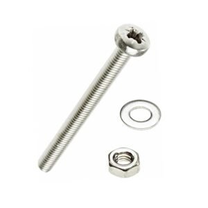 Machine Screws Nuts Washers, Pack of 10