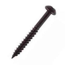 Round Head Blk Screws, Pack of 10