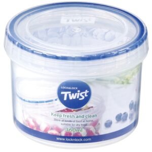 Round Food Storage Container with Twist Lid