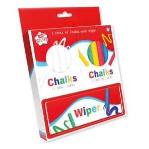 2 Packs Of Chalks And Wiper
