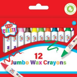12 Pack Jumbo Wax Crayons