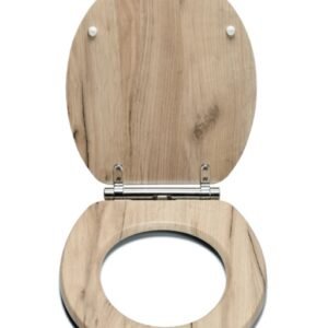 Grey Oak Flexi Fix Toilet Seat