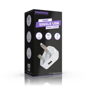 Single USB Mains Charger
