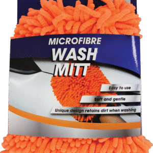 Orange Chenile Noodle Wash Mitt