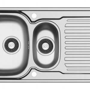 Aurora 1.5 Bowl Reversible Stainless Steel Sink