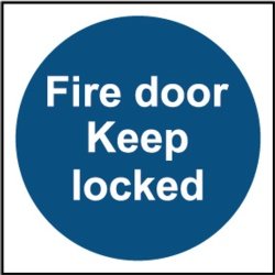 Fire Door Keep Locked Sign