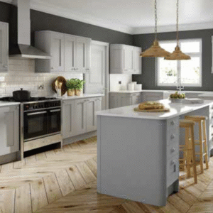 Grained Kitchen L-Shaped Option