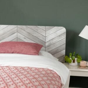 Wood Chevron Grey Self Adhesive Film