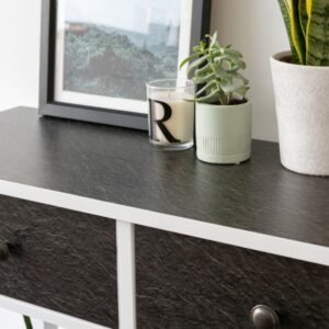 Steine Black Slate Matt Self Adhesive Film