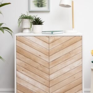 Wood Chevron Self Adhesive Film