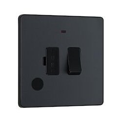 13a Plastic Switched Fused Spur With LED